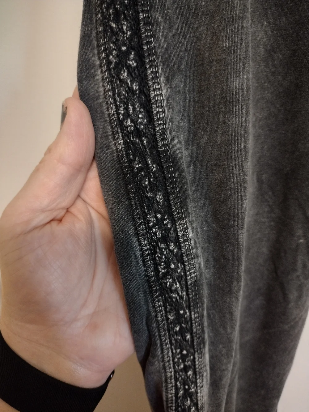 Washed Black High-Waist Leggings - Picture 3 of 5